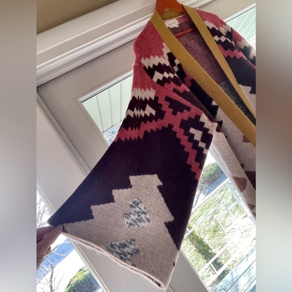 Anthropologie Chevron Knit Duster. Worn 1x. Like new - Picture 5 of 11